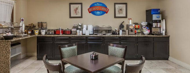 Baymont inn and Suites in Pigeon Forge Continental Breakfast wide
