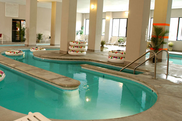 Indoor Lazy River at the Park Tower Inn Pigeon Forge