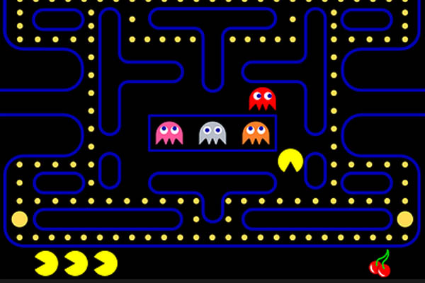 Arcade close-up of Pac Man 600