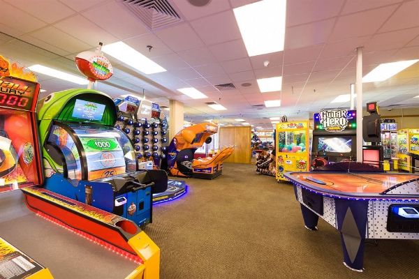 Arcade with games at Westgate Smoky Mountain Resort