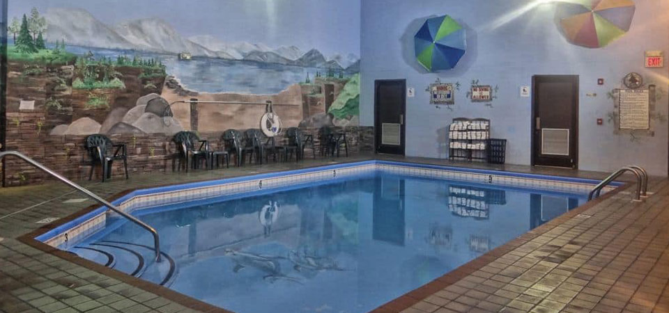 View of the Indoor Heated Pool at the Baymont Inn and Suites in Pigeon Forge Tn