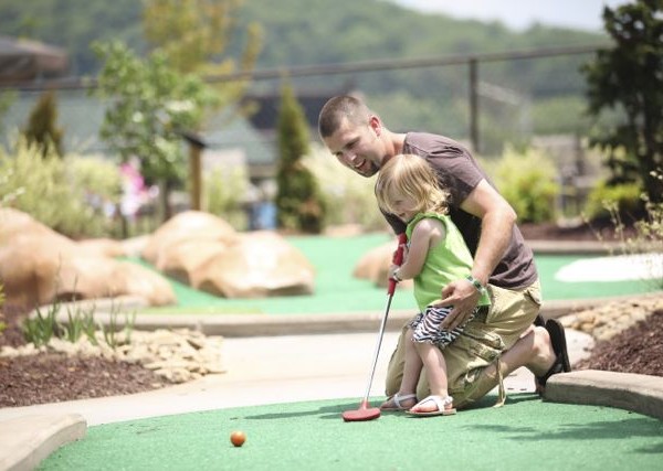 Take on 18 Adventure Holes of Mini-Golf at the Wilderness at the Smokies