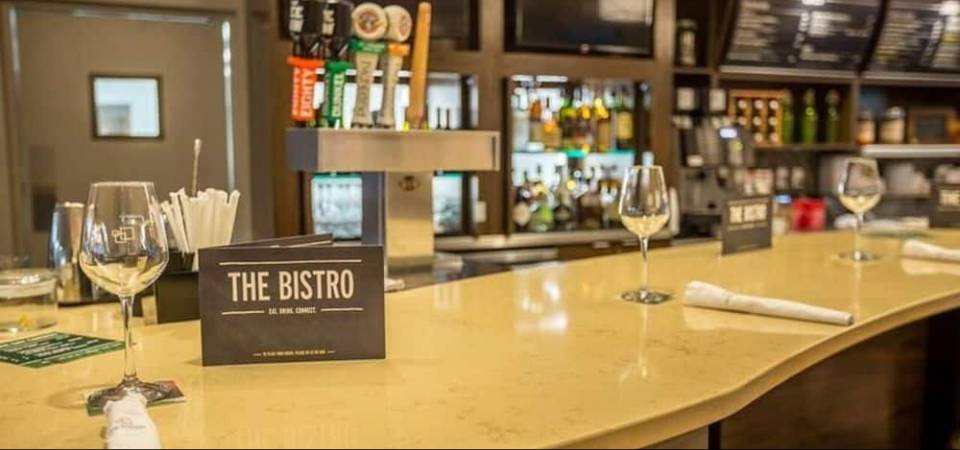 View of a the Bistro Restaurant close up of the Counter at the Courtyard Marriott in Pigeon Forge 960