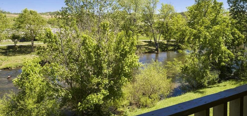 View of the Little Pigeon River from the Balcony at the Econo Lodge Pigeon Forge Parkway 960