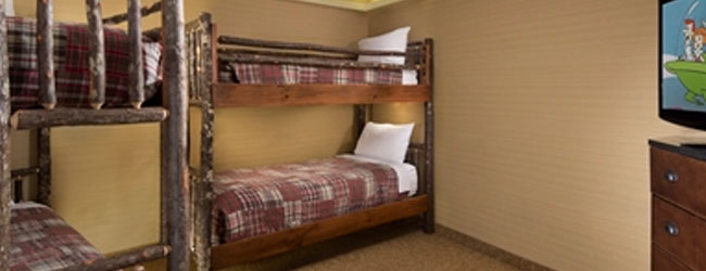 View of the Family Suite with 2 Bunk Beds at the Park Vista Doubletree in Gatlinburg Tn Wide