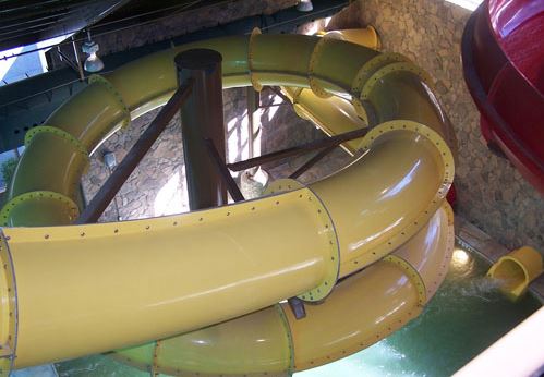 2 Large Enclosed Body Water Slide at the Wild Bear Falls