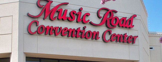 View of the Music Road Convention Center Entrance wide