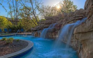 Lazy River with waterfall at the Riverstone Resort and Spa 600