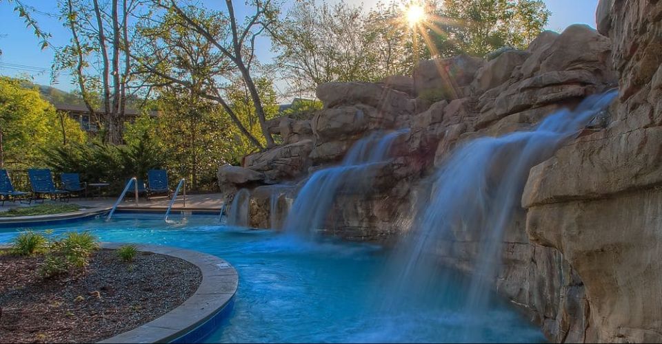 Lazy River with waterfall at the Riverstone Resort and Spa 960
