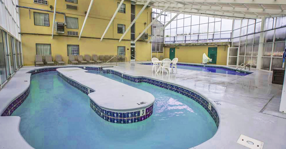 View of the indoor pool and lazy river at the Sleep Inn & Suites in Gatlinburg 960