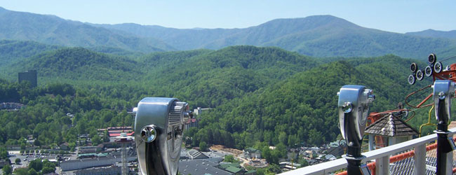 View from the top of the Gatlinburg Sky Lift wide