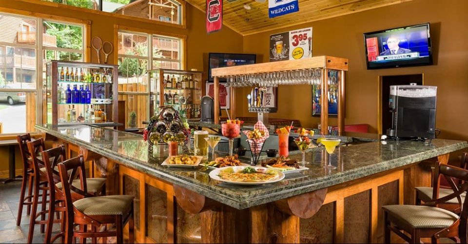 View of a Bar at the Roaring Fork Snack Bar at Westgate Smoky Mountain Resort 960