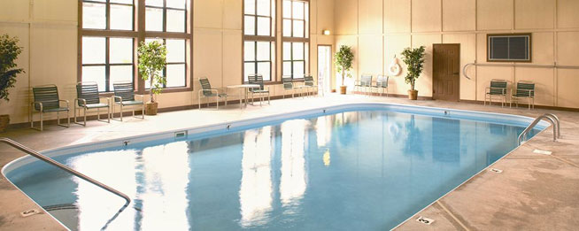 A View of the Outdoor Pools at the Lower Level portion of the Wyndham Smoky Mountains wide